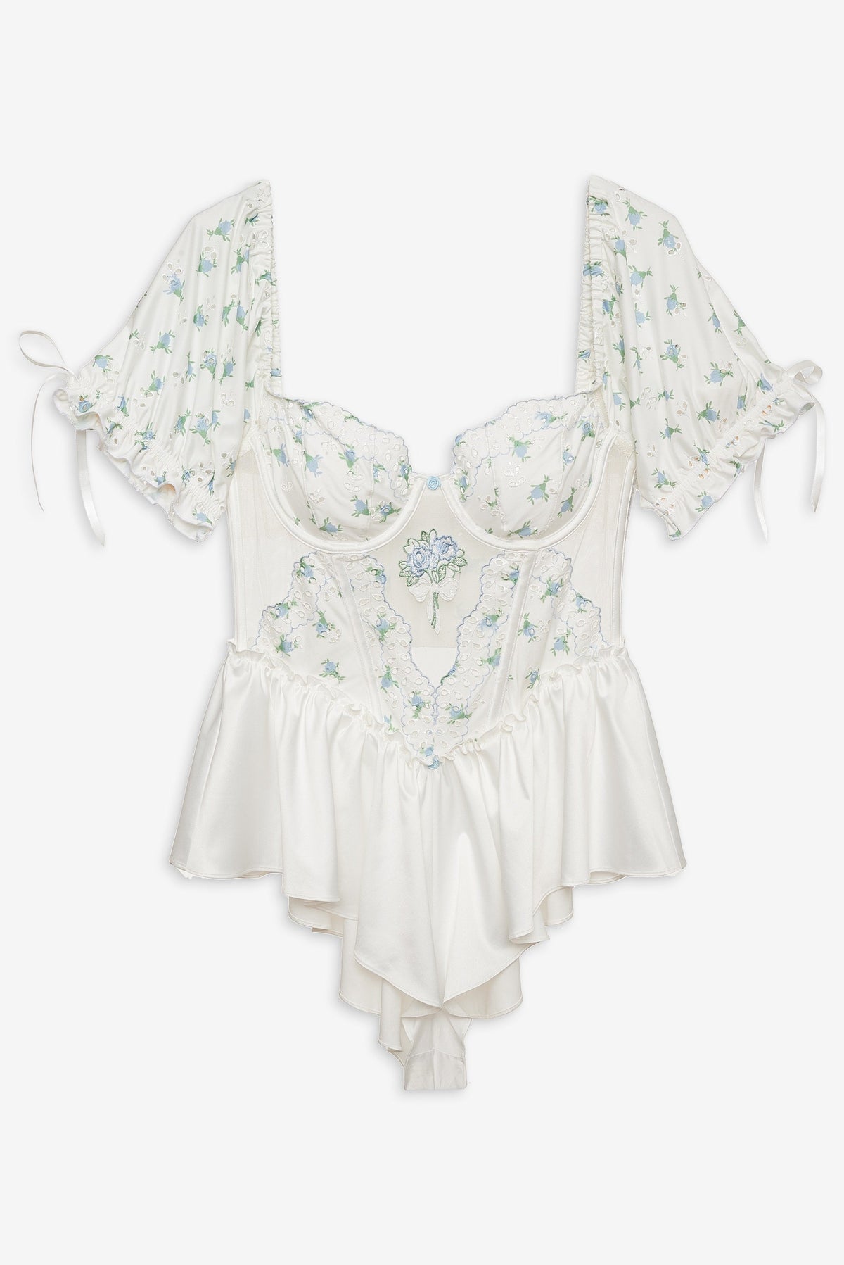 Budding Blossom Sleep Romper White - For Love & Lemons