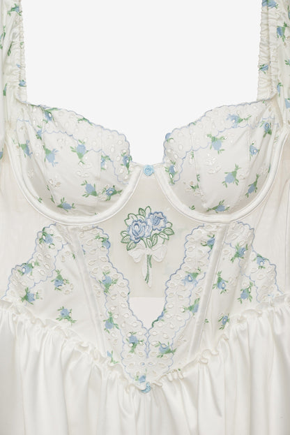 Budding Blossom Sleep Romper White - For Love & Lemons