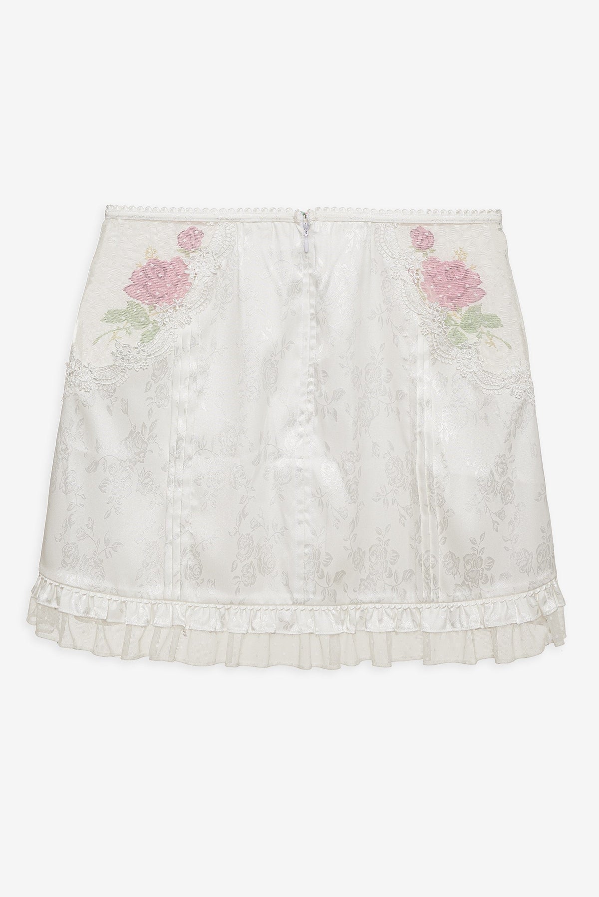 Heirloom Rose Slip Skirt White - For Love & Lemons