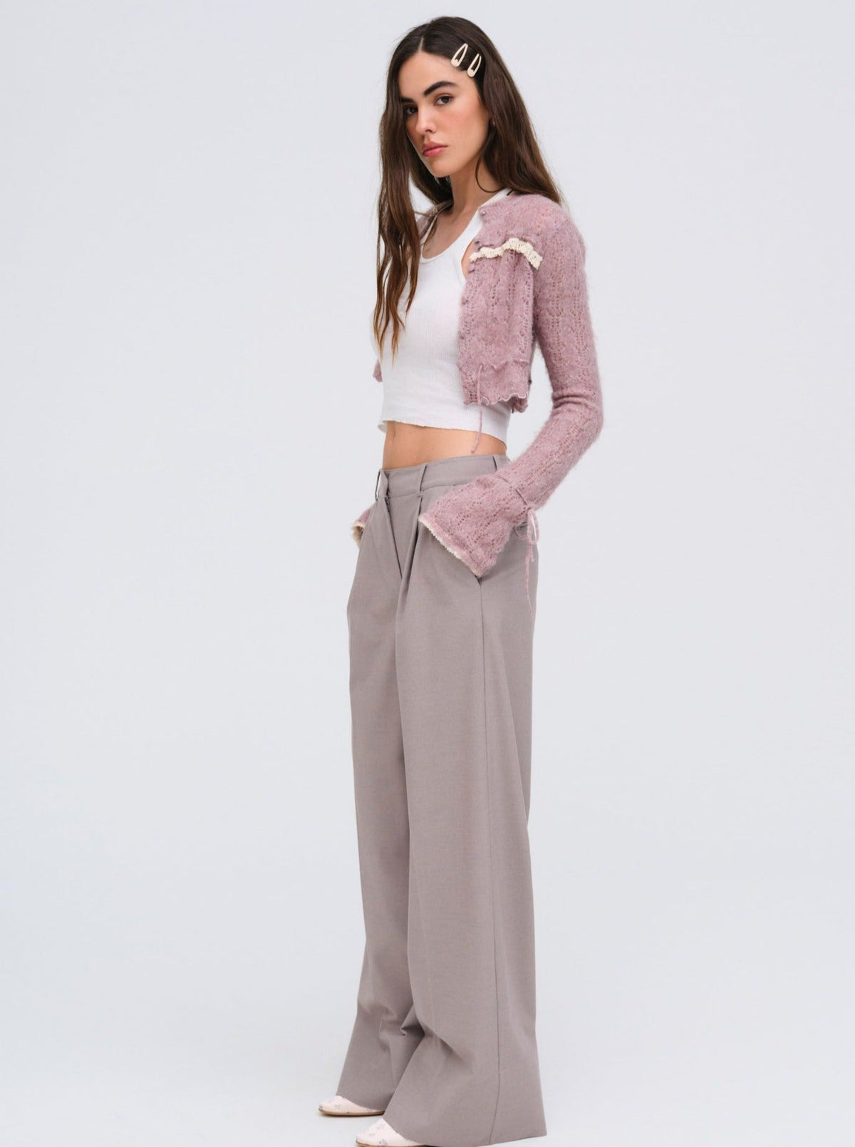 Marianne Trousers Purple - For Love & Lemons