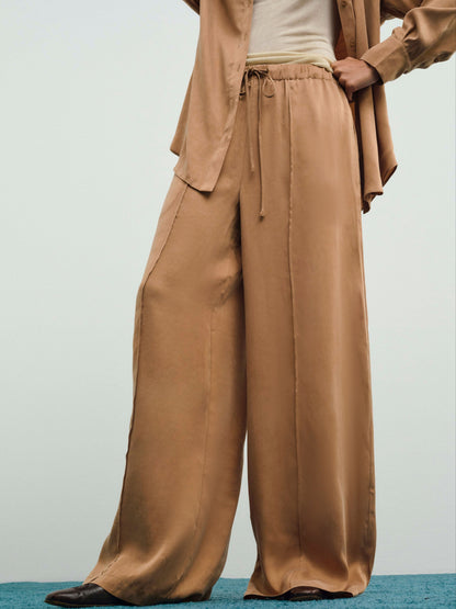 Clarabell Wide-Leg Pant CAMEL - For Love & Lemons