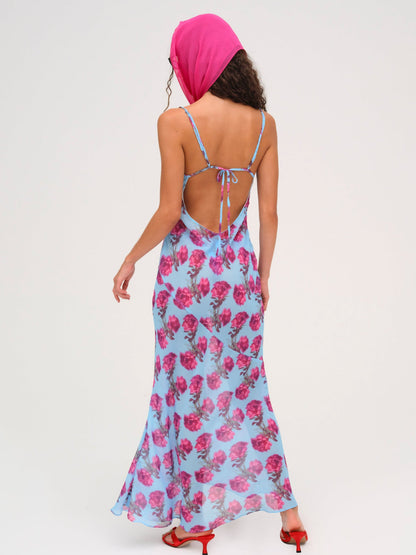 Marina Maxi Dress Blue - For Love & Lemons