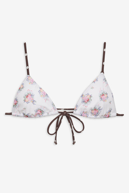 Bay Bikini Top White - For Love & Lemons