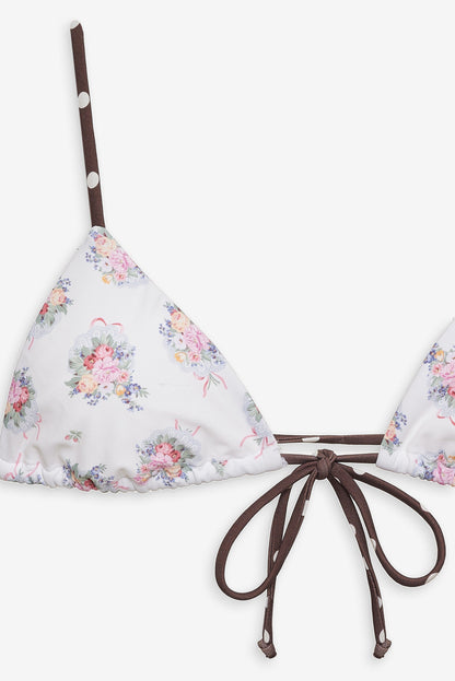 Bay Bikini Top White - For Love & Lemons