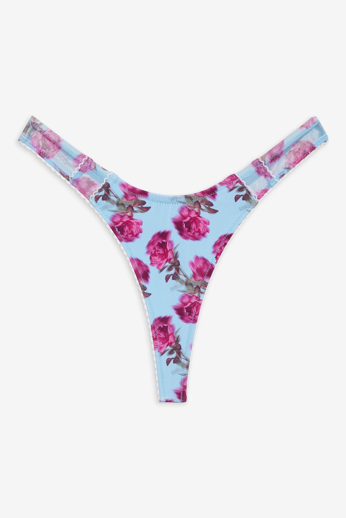 Floral Stems Bikini Bottom Blue - For Love & Lemons