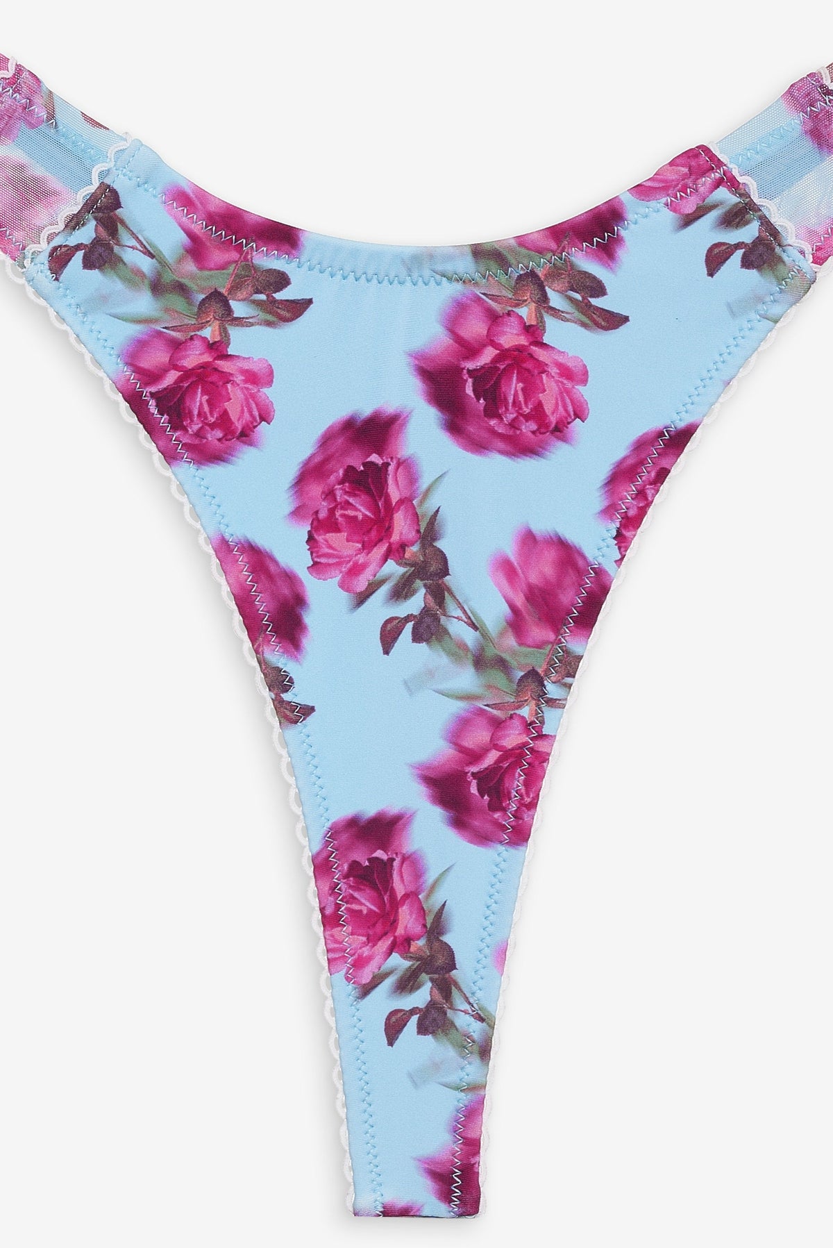 Floral Stems Bikini Bottom Blue - For Love & Lemons