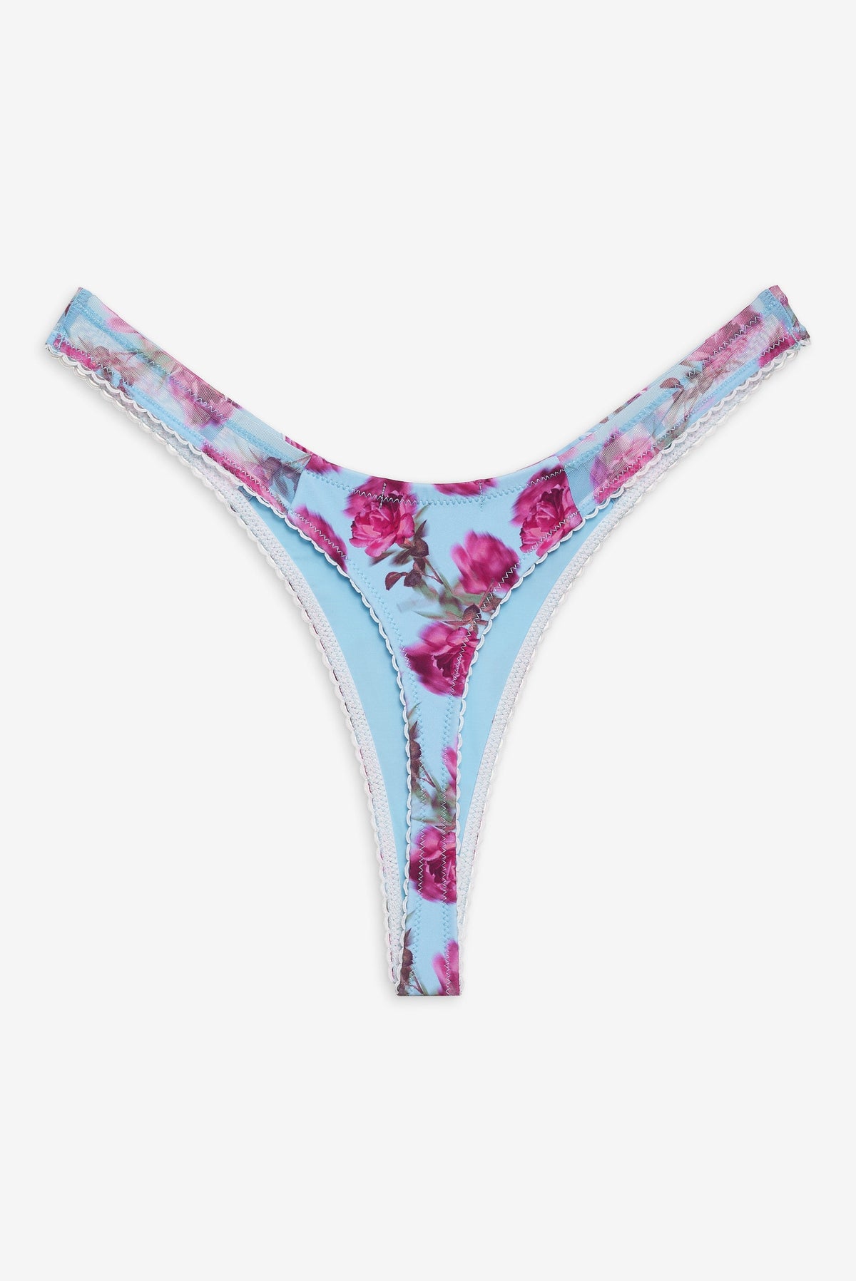 Floral Stems Bikini Bottom Blue - For Love & Lemons