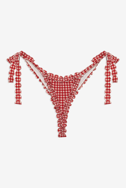 Alison Bikini Bottom Red - For Love & Lemons