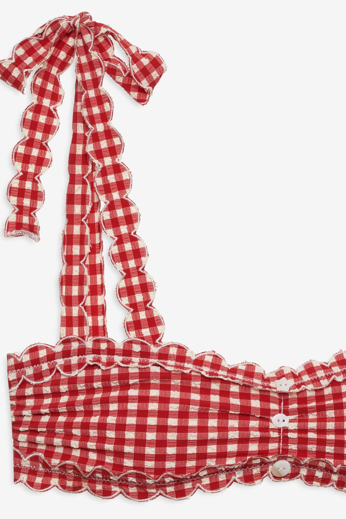 Alison Bandeau Bikini Top Red - For Love & Lemons