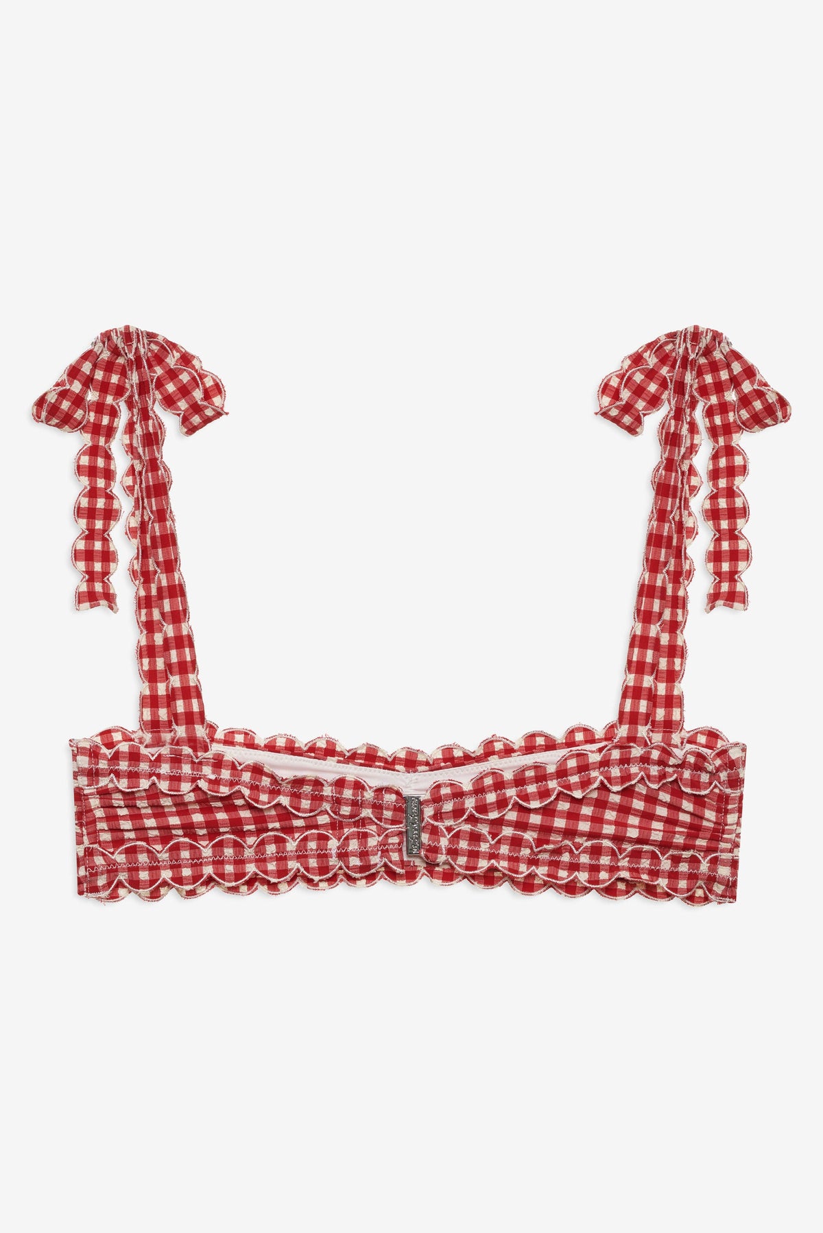 Alison Bandeau Bikini Top Red - For Love & Lemons