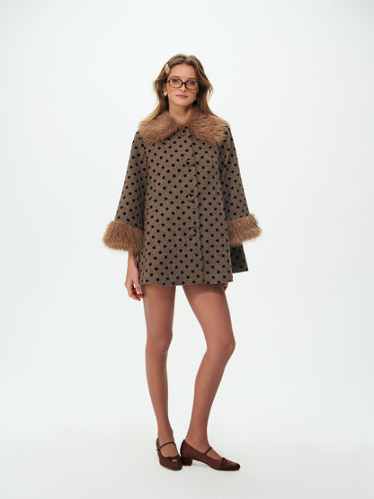 Spencer Coat Brown - For Love & Lemons