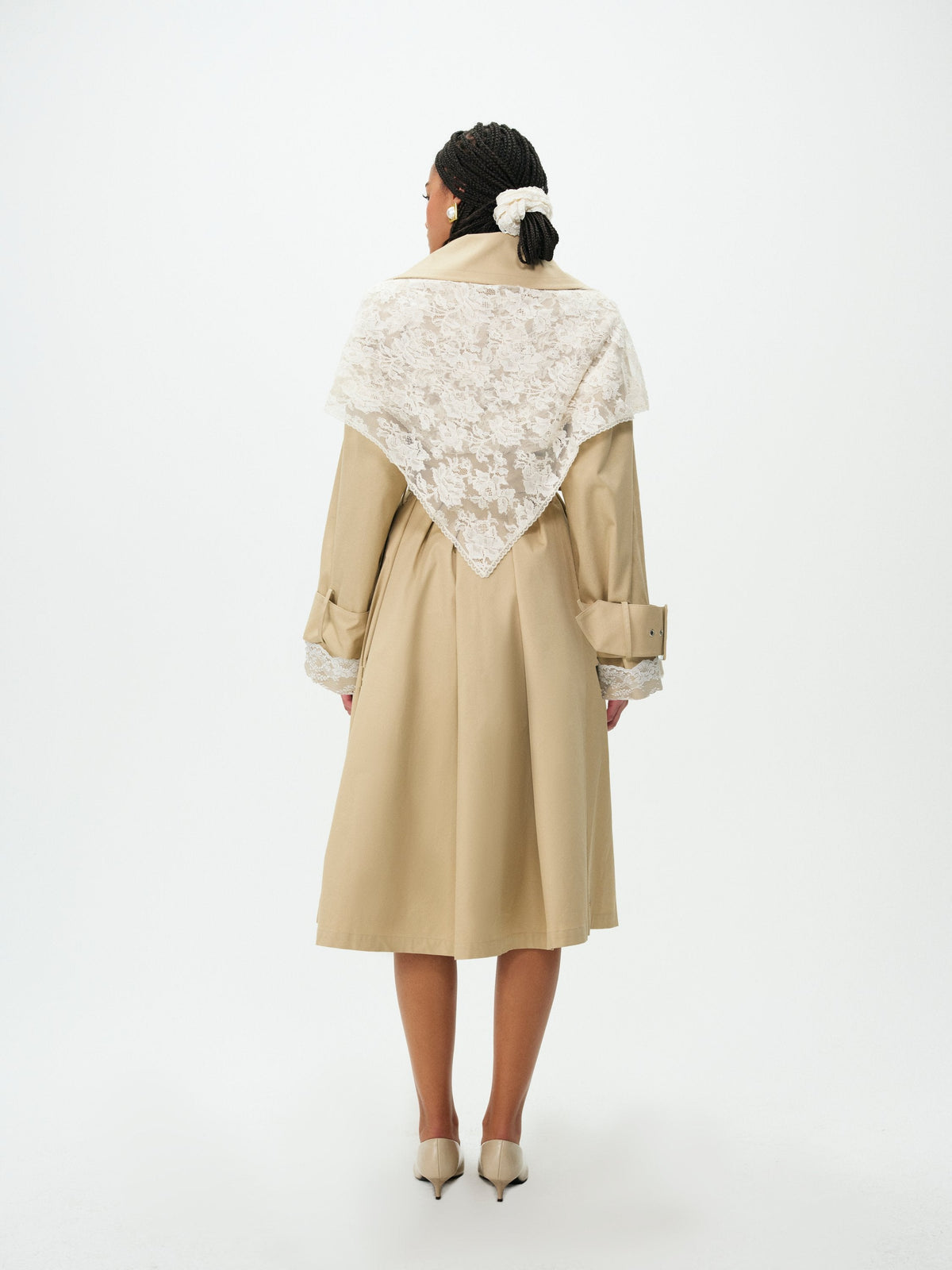 Maru Oversized Trench Coat Tan - For Love & Lemons