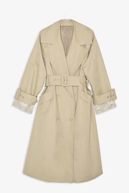 Maru Oversized Trench Coat Tan - For Love & Lemons