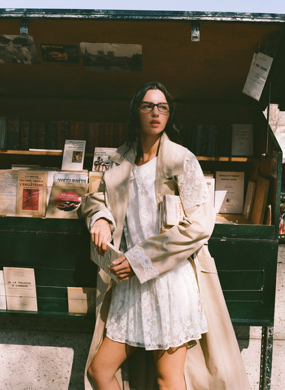 Maru Oversized Trench Coat Tan - For Love & Lemons