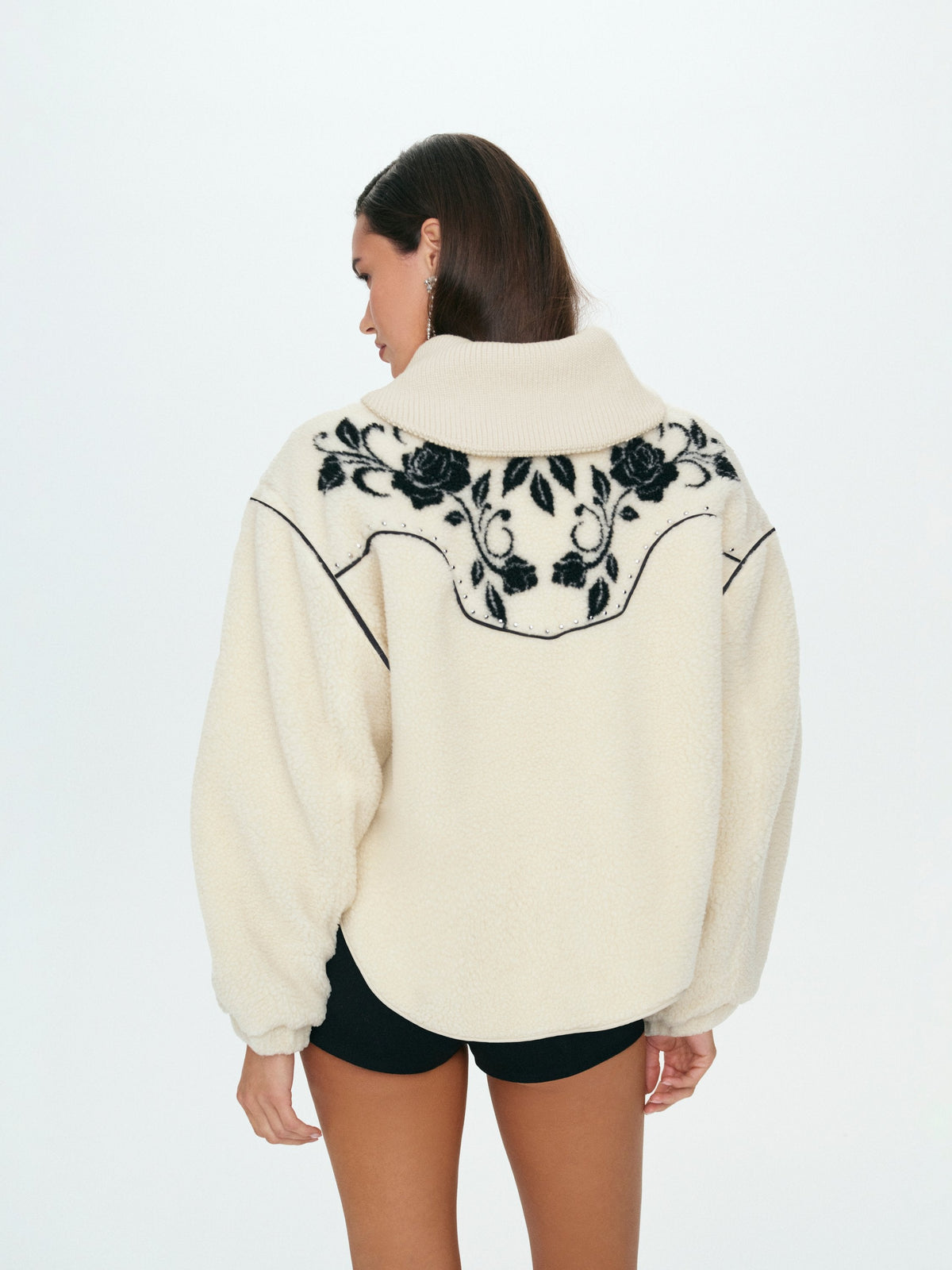 Western Floral Sherpa Cream - For Love & Lemons