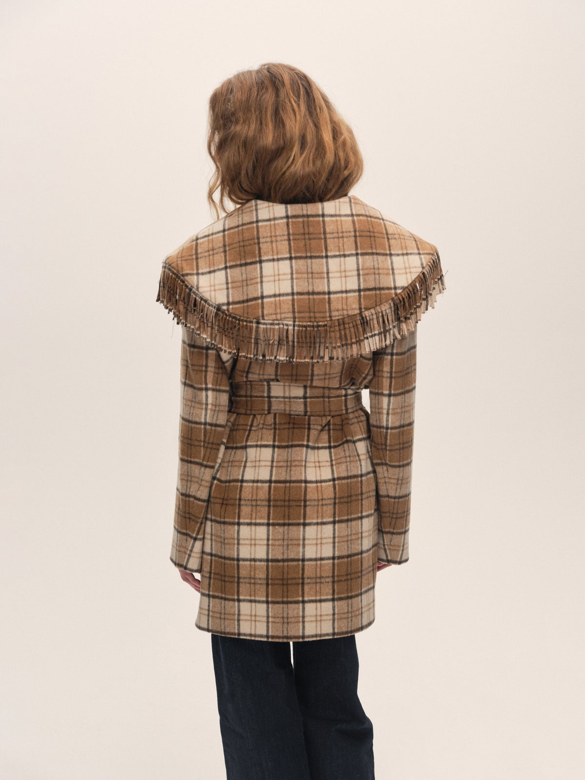 Coco Plaid Coat Brown - For Love & Lemons