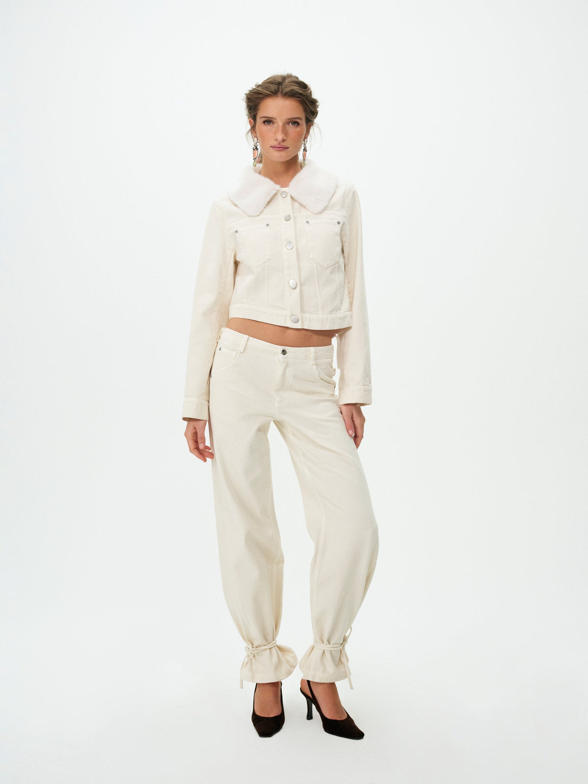 Michelle Denim Jacket Tan - For Love & Lemons