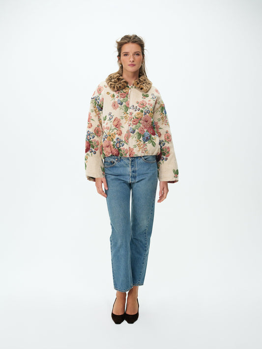 Betsy Floral Jacket Cream - For Love & Lemons