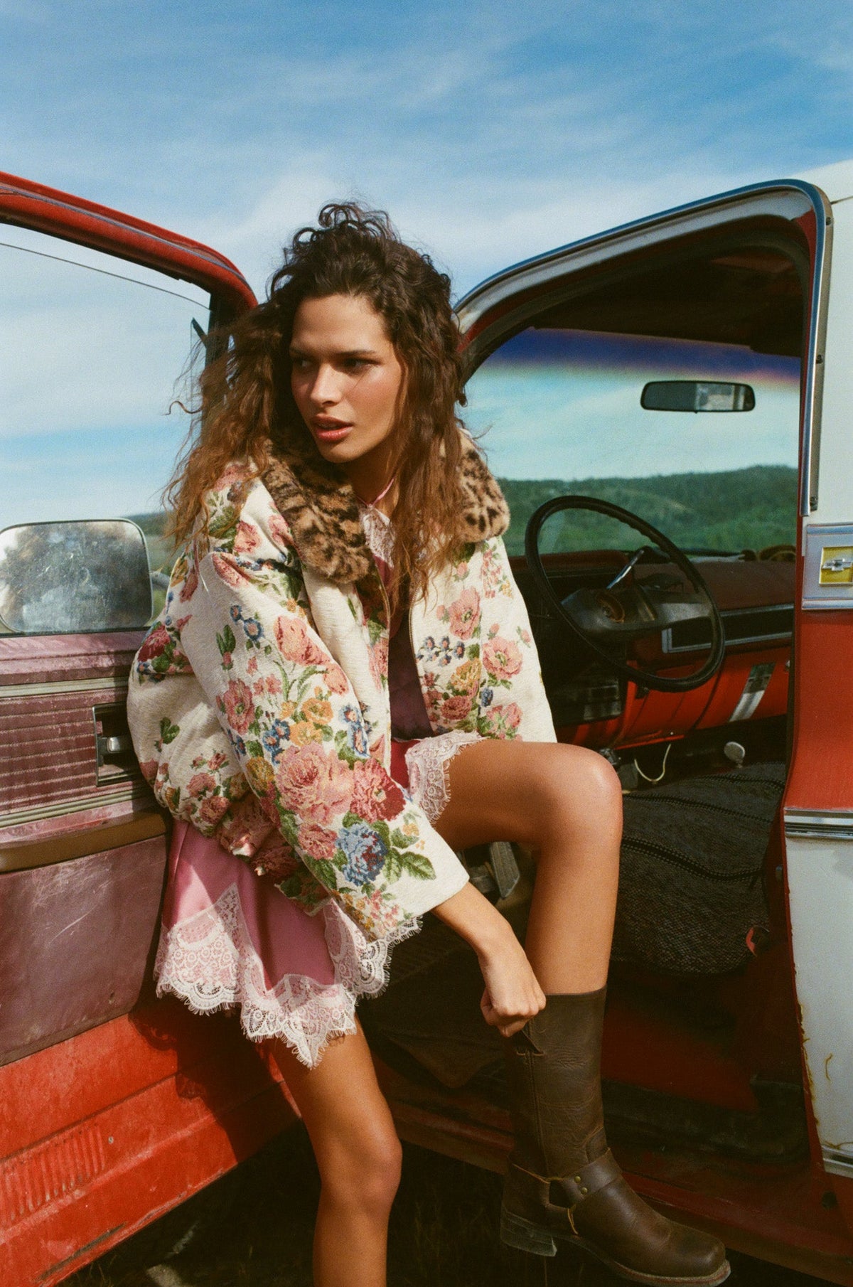 Betsy Floral Jacket Cream - For Love & Lemons