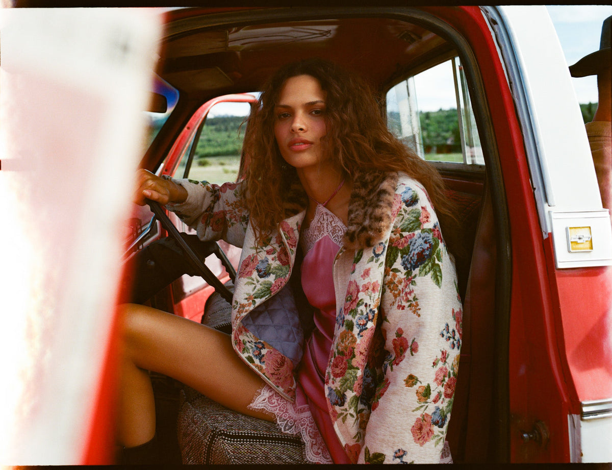 Betsy Floral Jacket Cream - For Love & Lemons