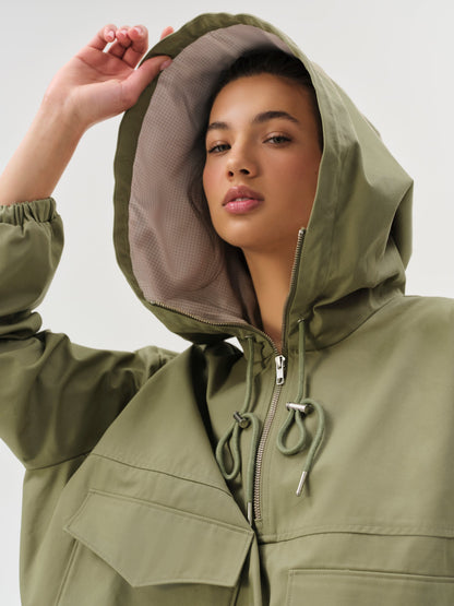 Alessia Pullover Jacket Green - For Love & Lemons