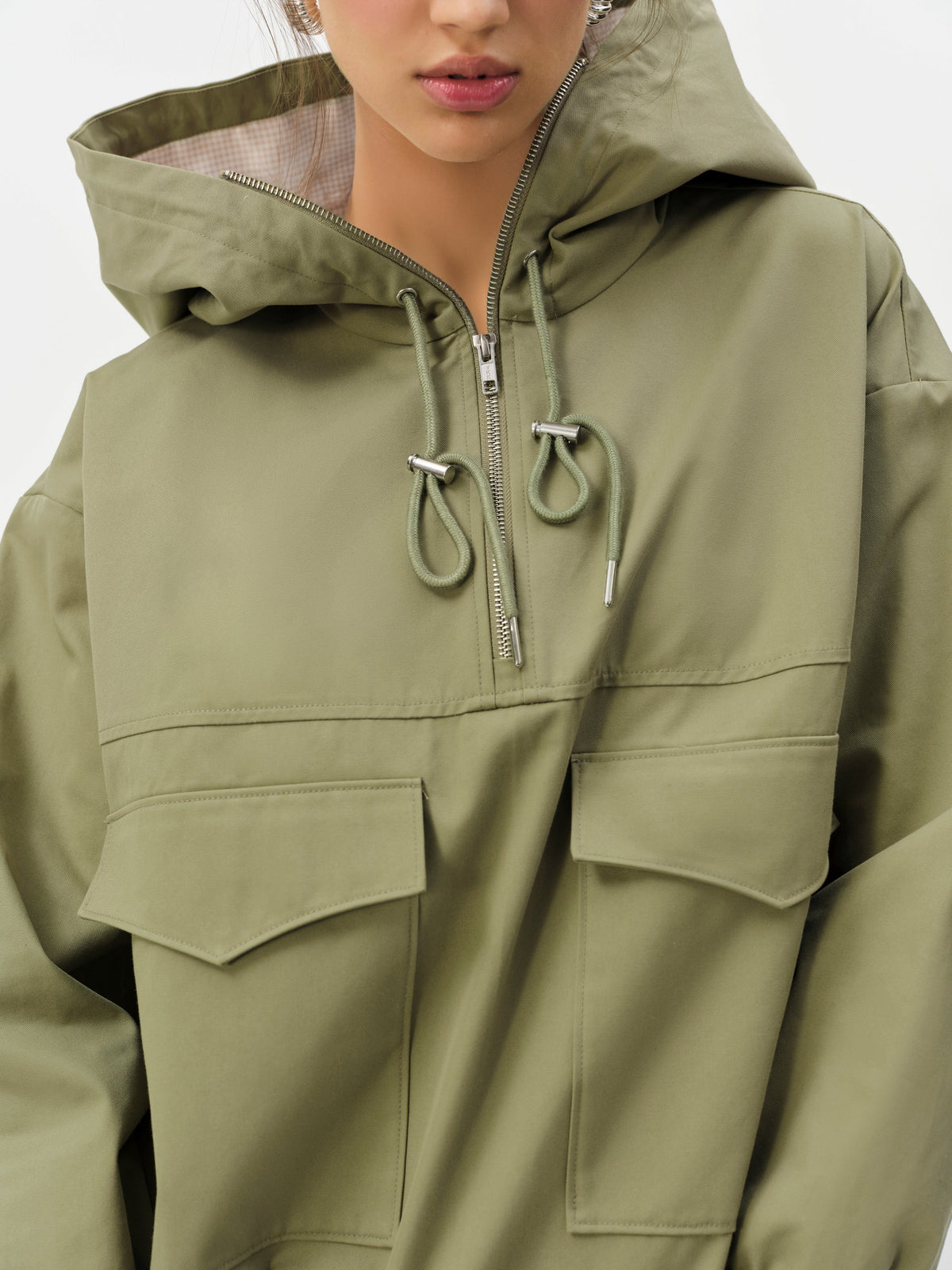 Alessia Pullover Jacket Green - For Love & Lemons