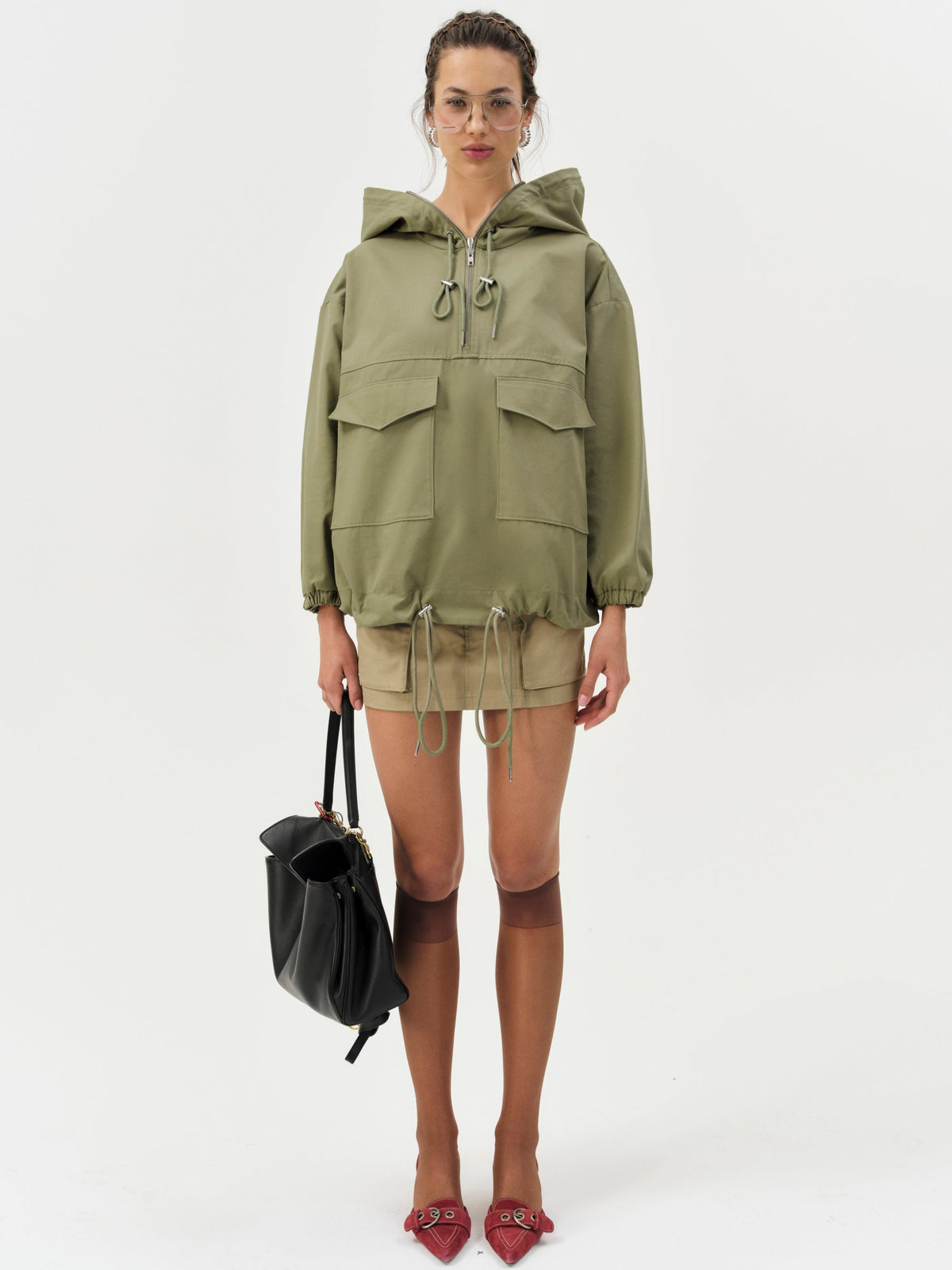 Alessia Pullover Jacket Green - For Love & Lemons
