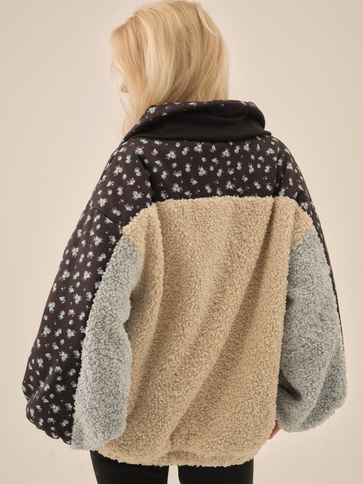 Maisie Collared Jacket Blue - For Love & Lemons