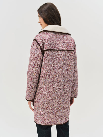 Marlene Floral Chore Coat Purple - For Love & Lemons
