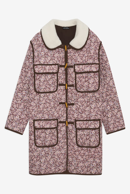 Marlene Floral Chore Coat Purple - For Love & Lemons