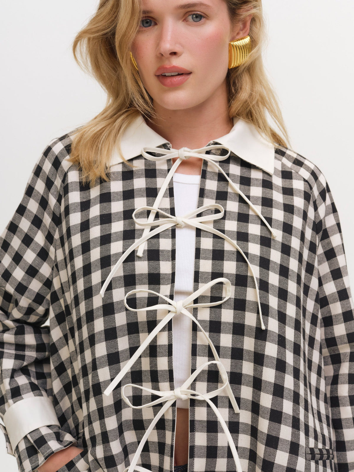Tiana Reversible Trench Coat Cream - For Love & Lemons