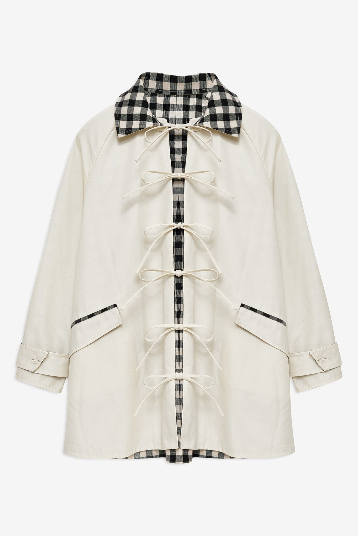 Tiana Reversible Trench Coat Cream - For Love & Lemons