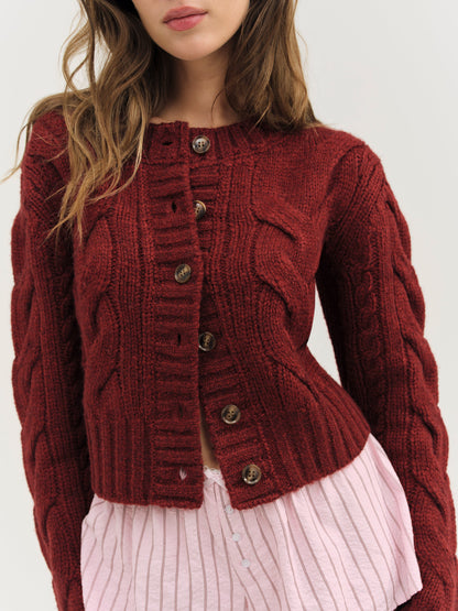 Regina Cardigan Red - For Love & Lemons