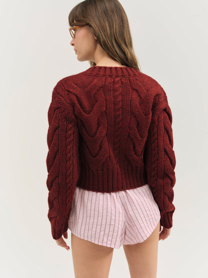 Regina Cardigan Red - For Love & Lemons