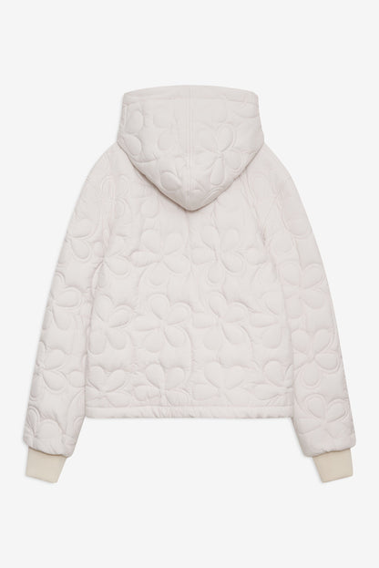 Isabel Quilted Puffer Jacket Cream - For Love & Lemons