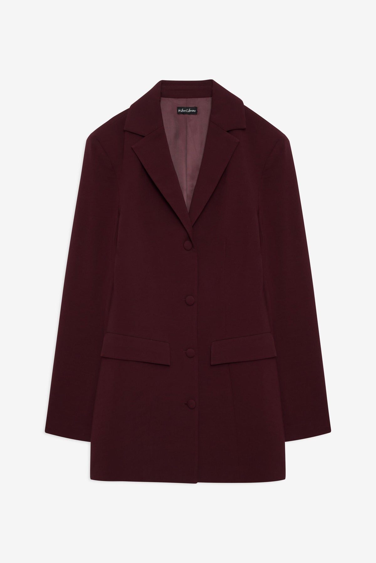 Selena Blazer Burgundy - For Love & Lemons