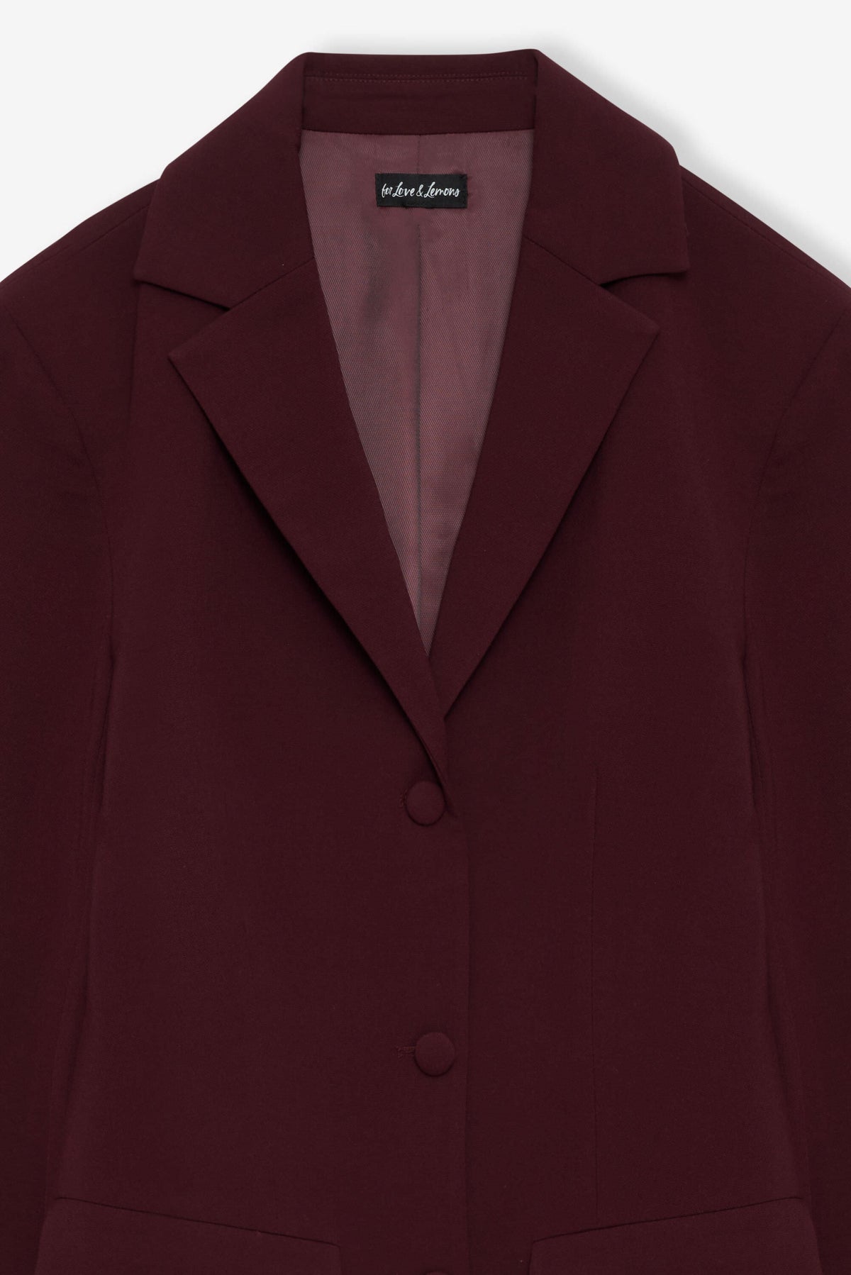 Selena Blazer Burgundy - For Love & Lemons