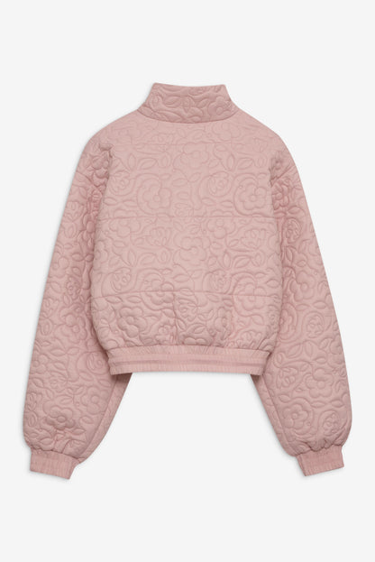 Rylee Cropped Puffer Coat Pink - For Love & Lemons