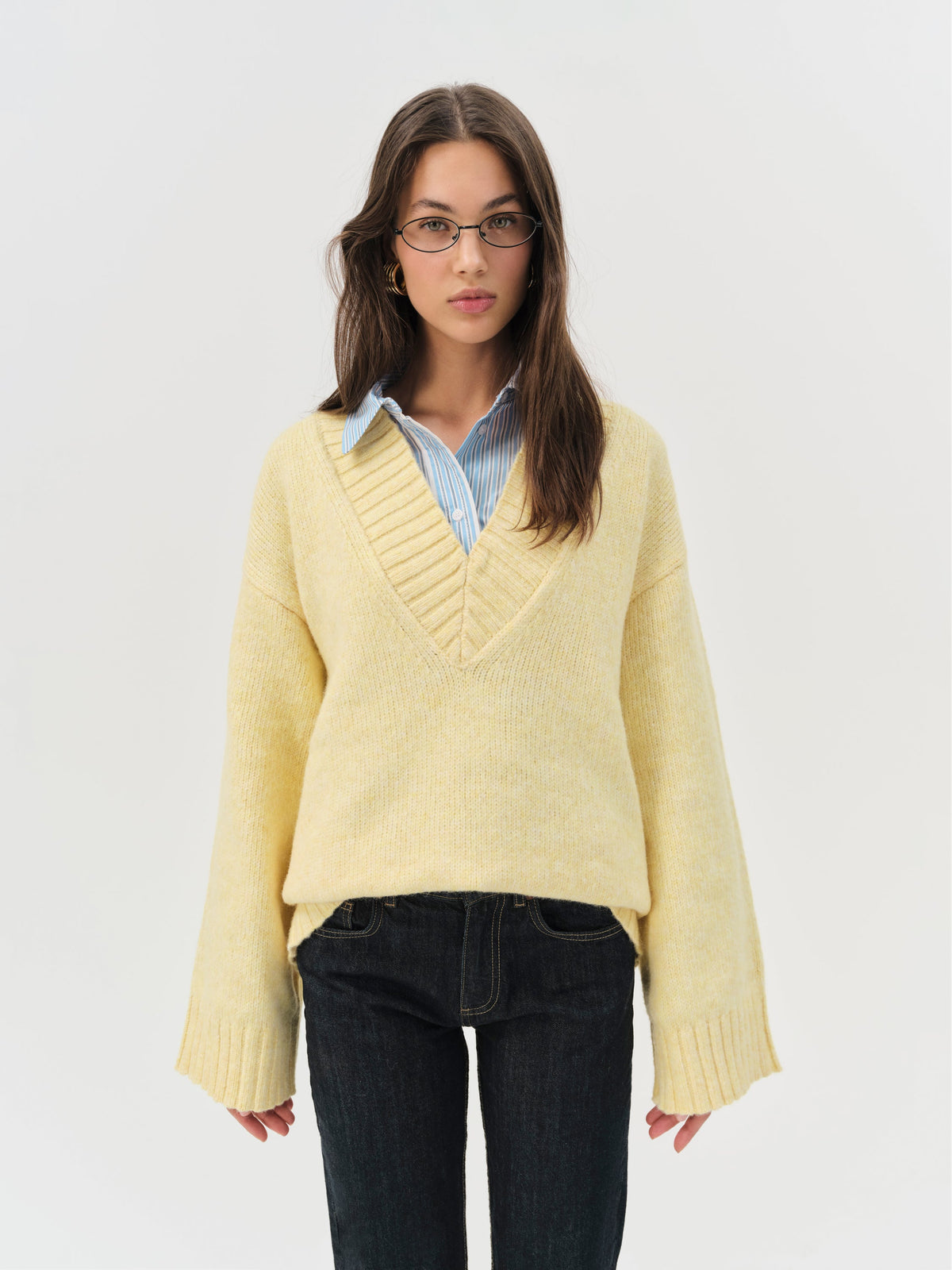 Amelia Sweater Yellow - For Love & Lemons