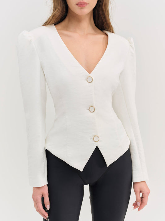 Kristen Blazer Cream - For Love & Lemons
