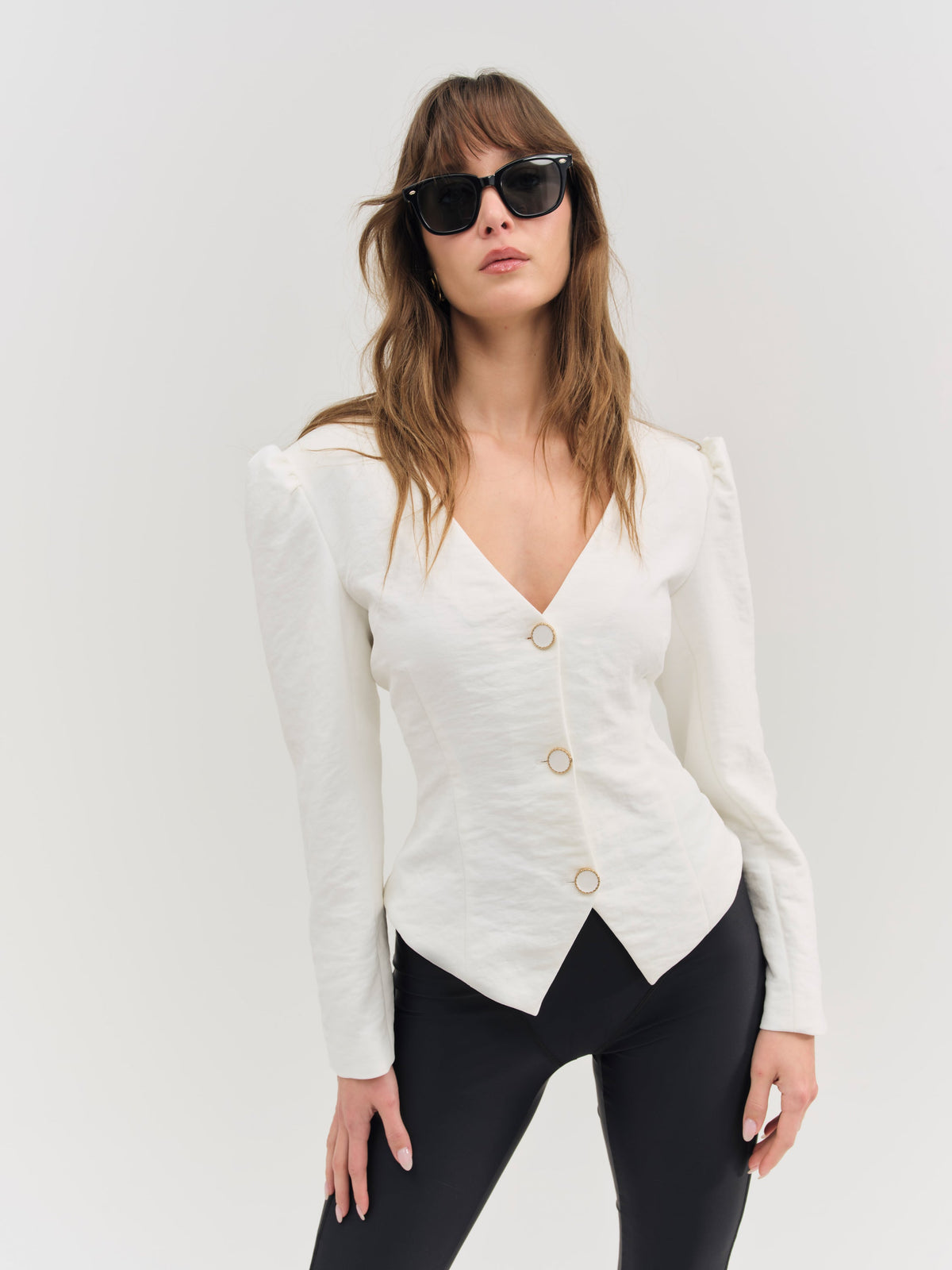 Kristen Blazer Cream - For Love & Lemons