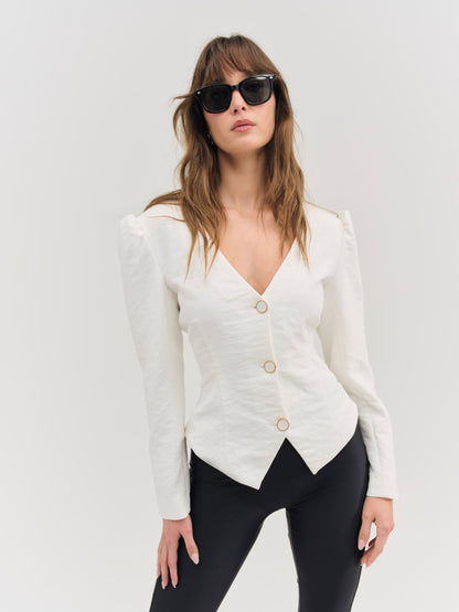 Kristen Blazer Cream - For Love & Lemons