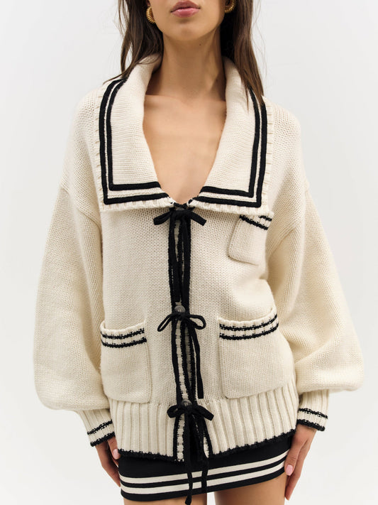 Marina Knit Cardigan Tan - For Love & Lemons