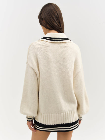 Marina Knit Cardigan Tan - For Love & Lemons