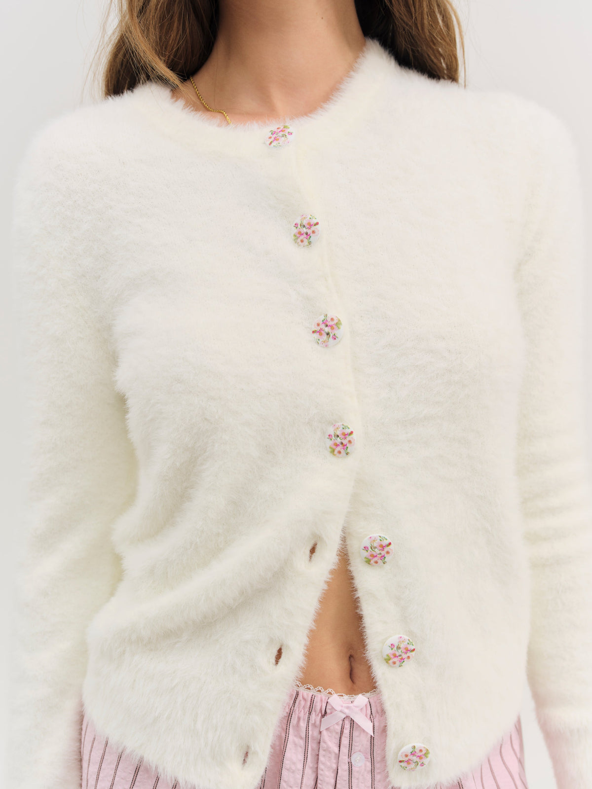 Belinda Cardigan Cream - For Love & Lemons