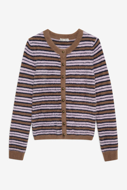 Nora Striped Cardigan Blue - For Love & Lemons