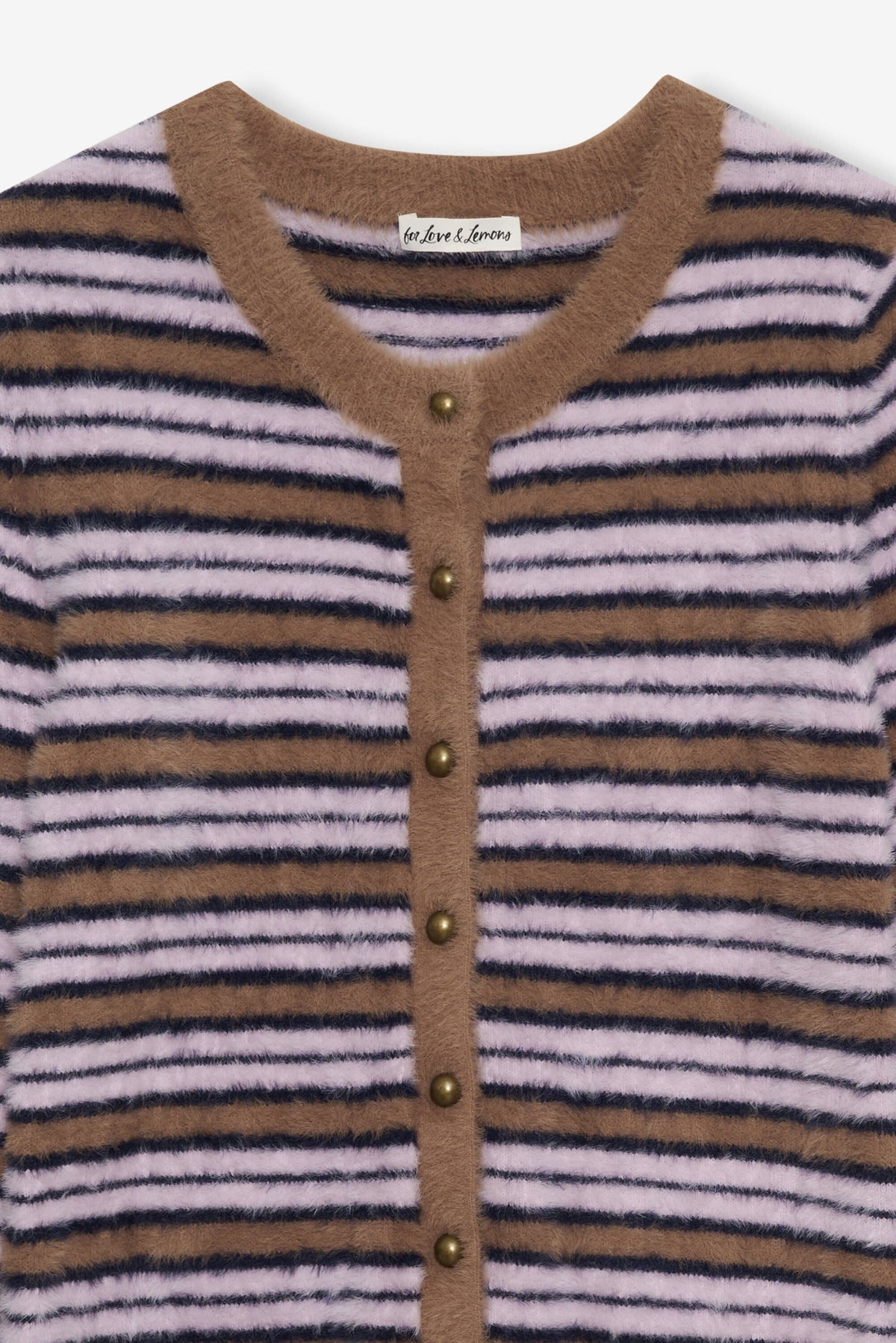 Nora Striped Cardigan Blue - For Love & Lemons