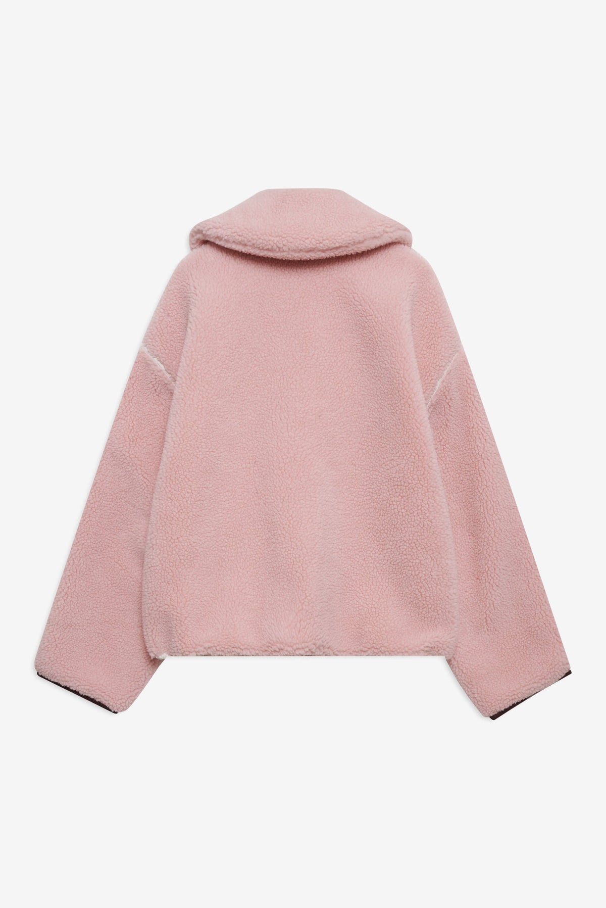 Melody Pullover Sherpa Jacket Pink - For Love & Lemons