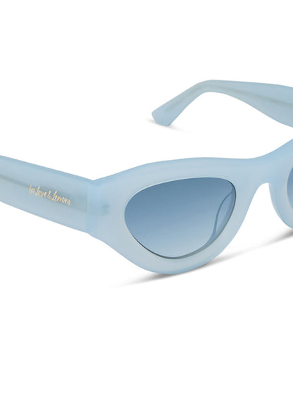Lucy Cat-Eye Sunglasses Blue - For Love & Lemons