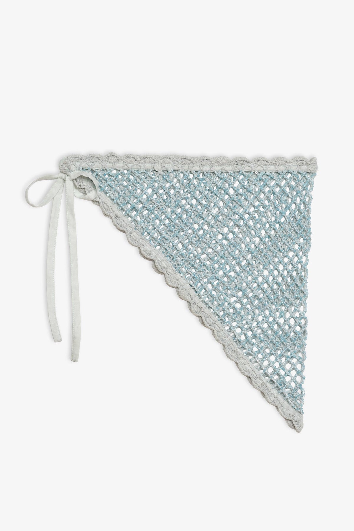 Amber Headscarf Blue Sequin - For Love & Lemons